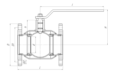 Кран шаровый в длину задвижки КШ.Ф.З.ALSO GAS - 2